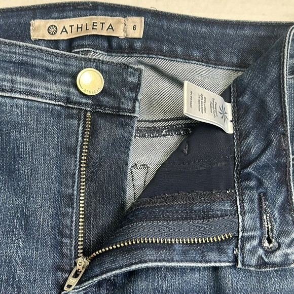 Athleta Sculptek Skinny Jeans Women’s Size 6 Dark Wash Stretch Denim Pants - Picture 6 of 13